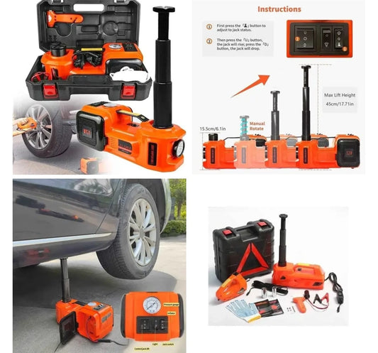 Meilleur Cric Electrique 3 en 1 Pour Voiture 5 Tonnes(Promo 24H)